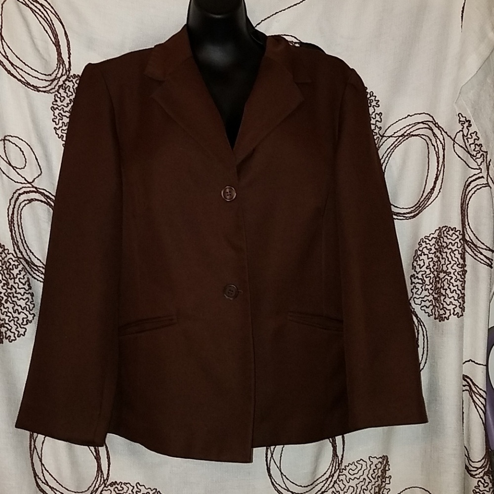 Alfred Dunner 16w ladies Brown Blazer